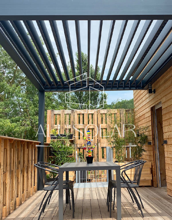 Pergola bioclimatique rétractable